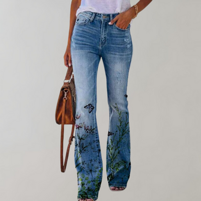 Floral Flare Pants for Women