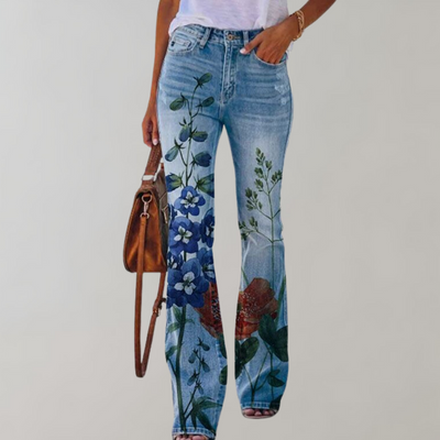 Floral Flare Pants for Women