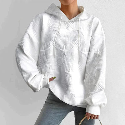 Hoodie with Star Pattern for Women