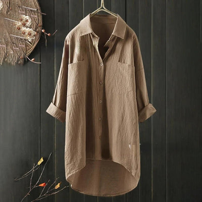 Blouse with Button Placket for Women