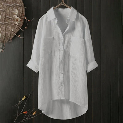 Blouse with Button Placket for Women