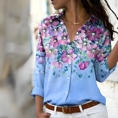 Casual Women's Blouse with Pattern