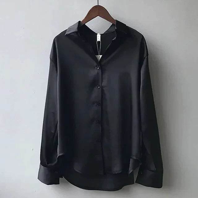 Casual Satin Loose Blouse for Women