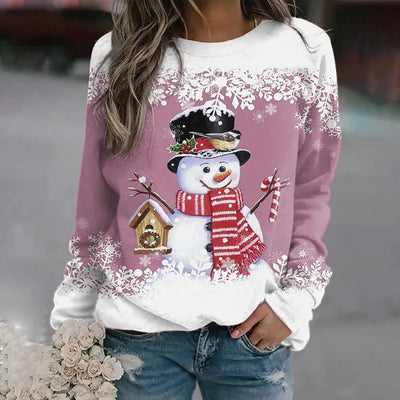 Christmas Sweater with Graphic Design for Women