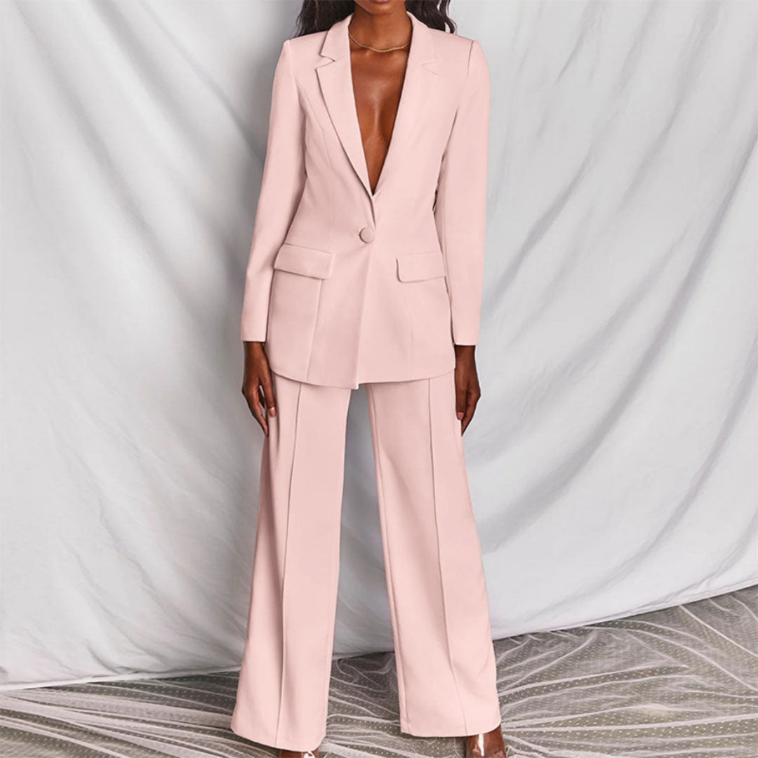 Elegant Blazer & Pants Set for Women