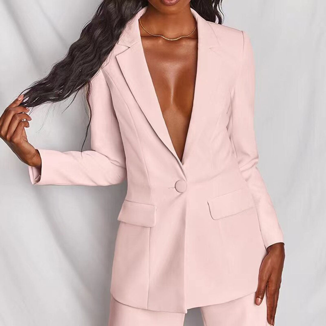 Elegant Blazer & Pants Set for Women