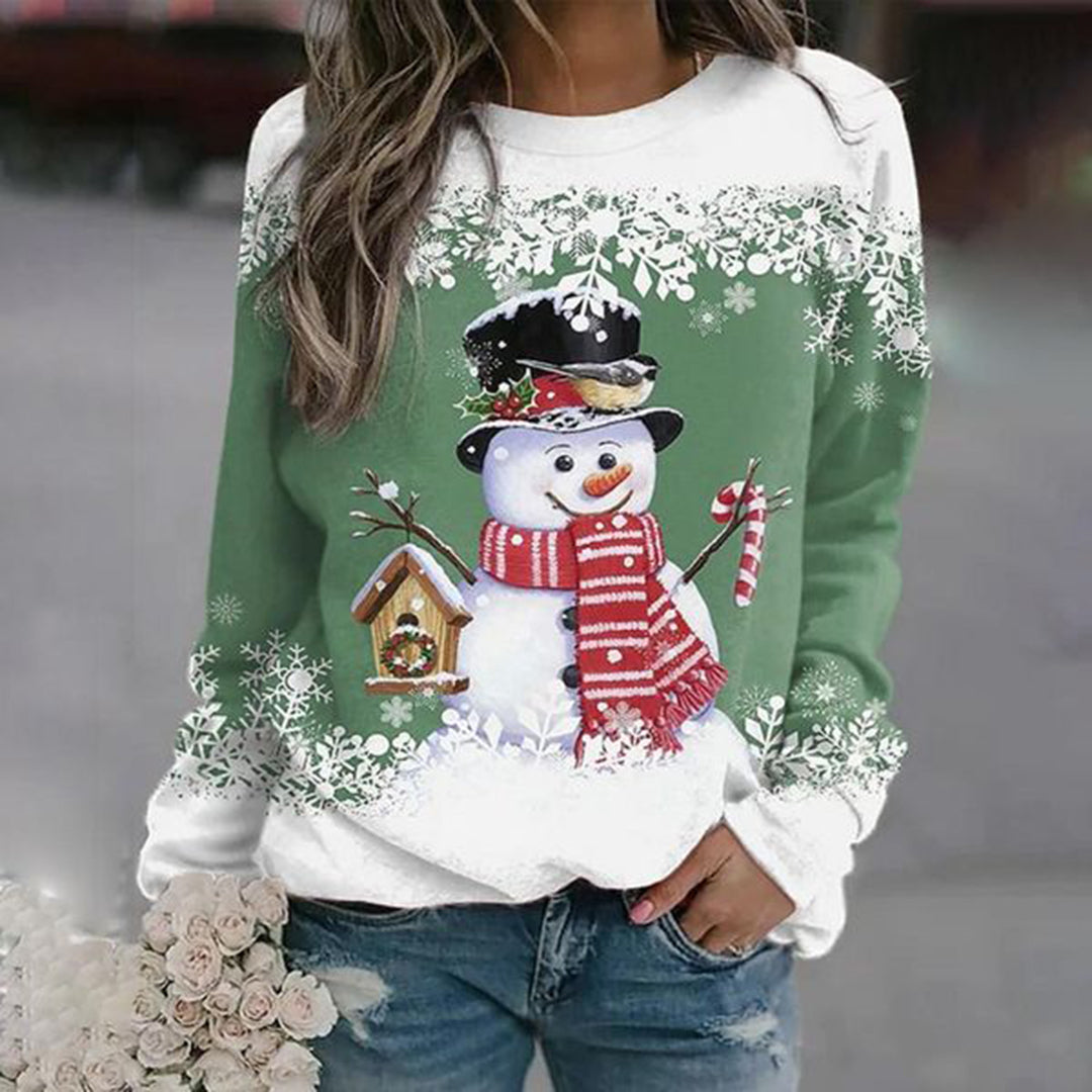 Christmas Sweater with Graphic Design for Women