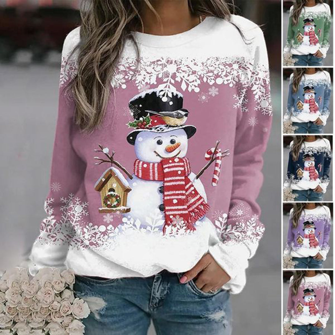 Christmas Sweater with Graphic Design for Women