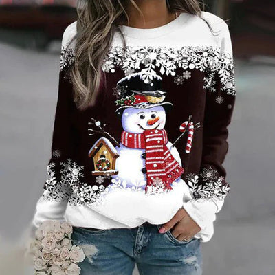 Christmas Sweater with Graphic Design for Women