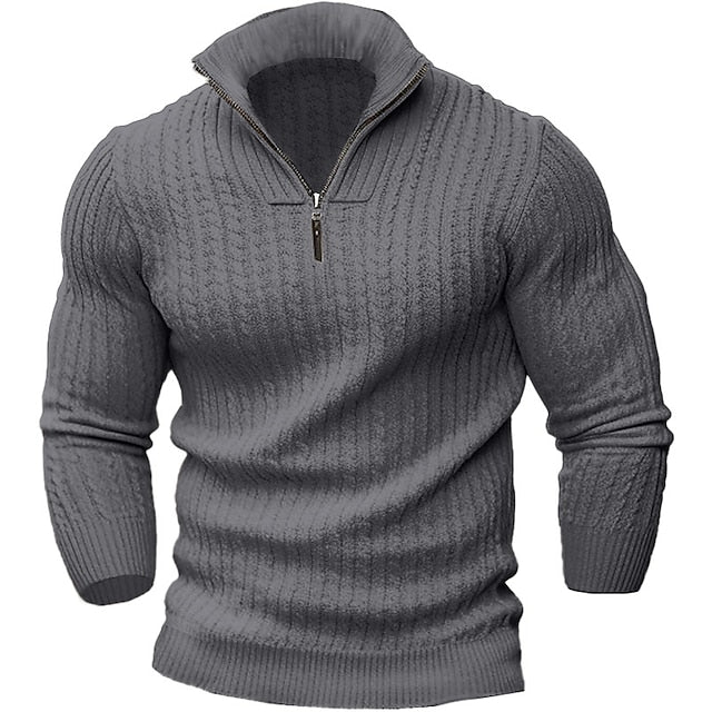 Warm Zipper Sweater for Men