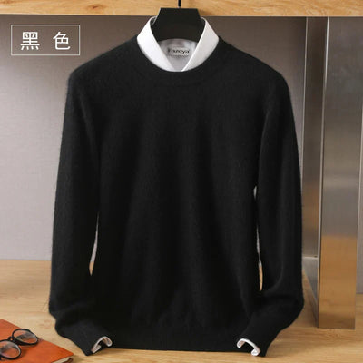 Japanese Knitted Cashmere Sweater for Men