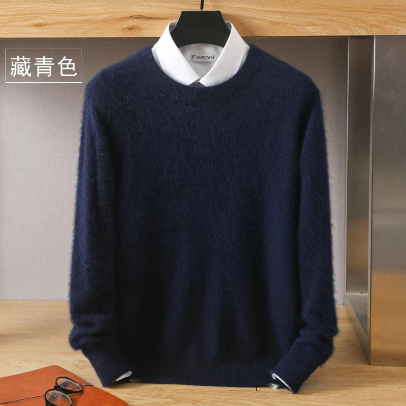 Japanese Knitted Cashmere Sweater for Men