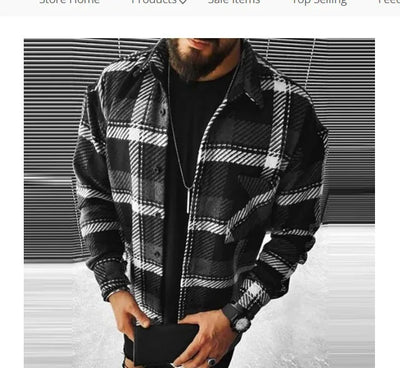 Winter Shirt with Long Sleeves for Men