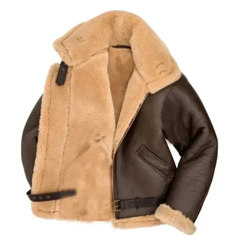 Fur-Integrated Men's Coat