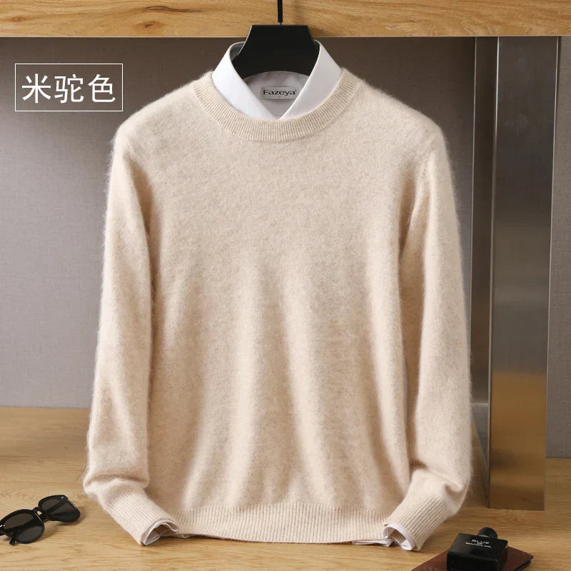 Japanese Knitted Cashmere Sweater for Men