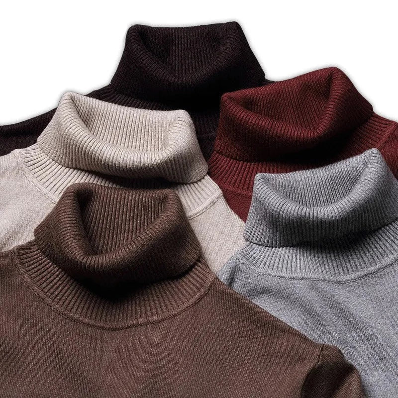 Cotton Turtleneck Sweater for Men