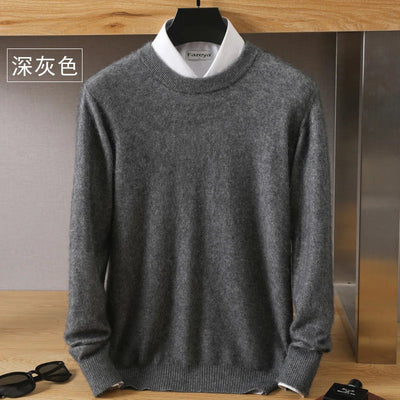 Japanese Knitted Cashmere Sweater for Men