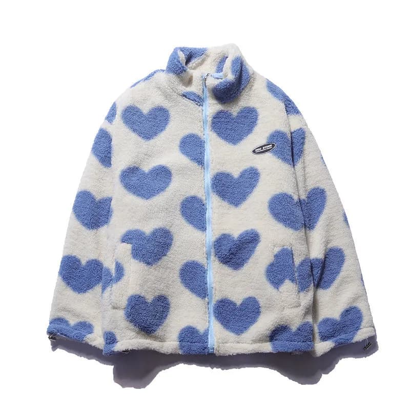 Double-Sided Heart Coat for Women