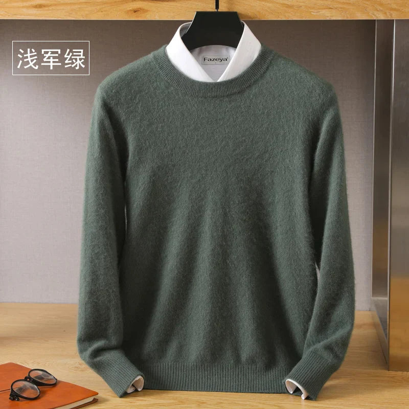 Japanese Knitted Cashmere Sweater for Men