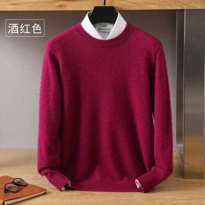 Japanese Knitted Cashmere Sweater for Men