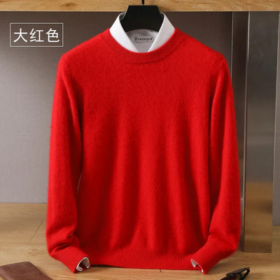 Japanese Knitted Cashmere Sweater for Men