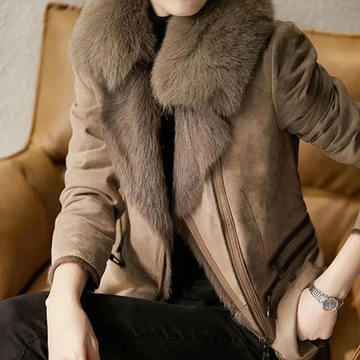 Warm Suede Jacket for Women