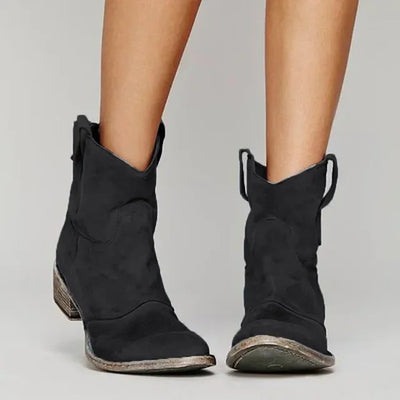 Vintage Cowboy Ankle Boots for Women