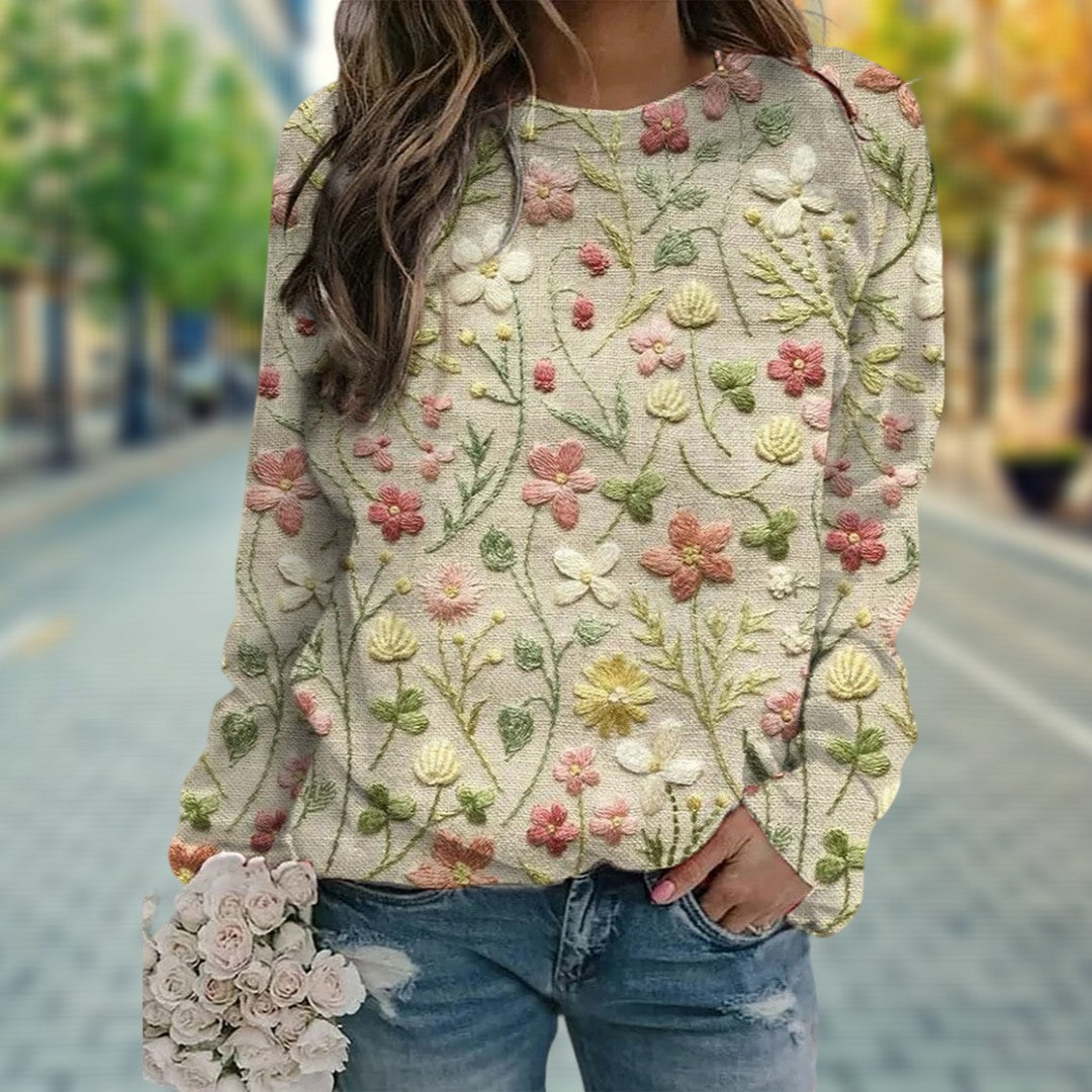 Floral Spring Sweater for Women