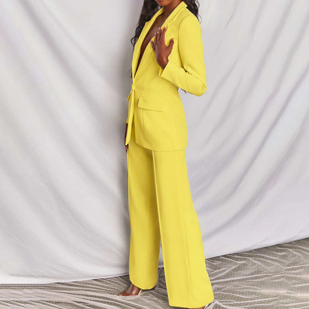 Elegant Blazer & Pants Set for Women