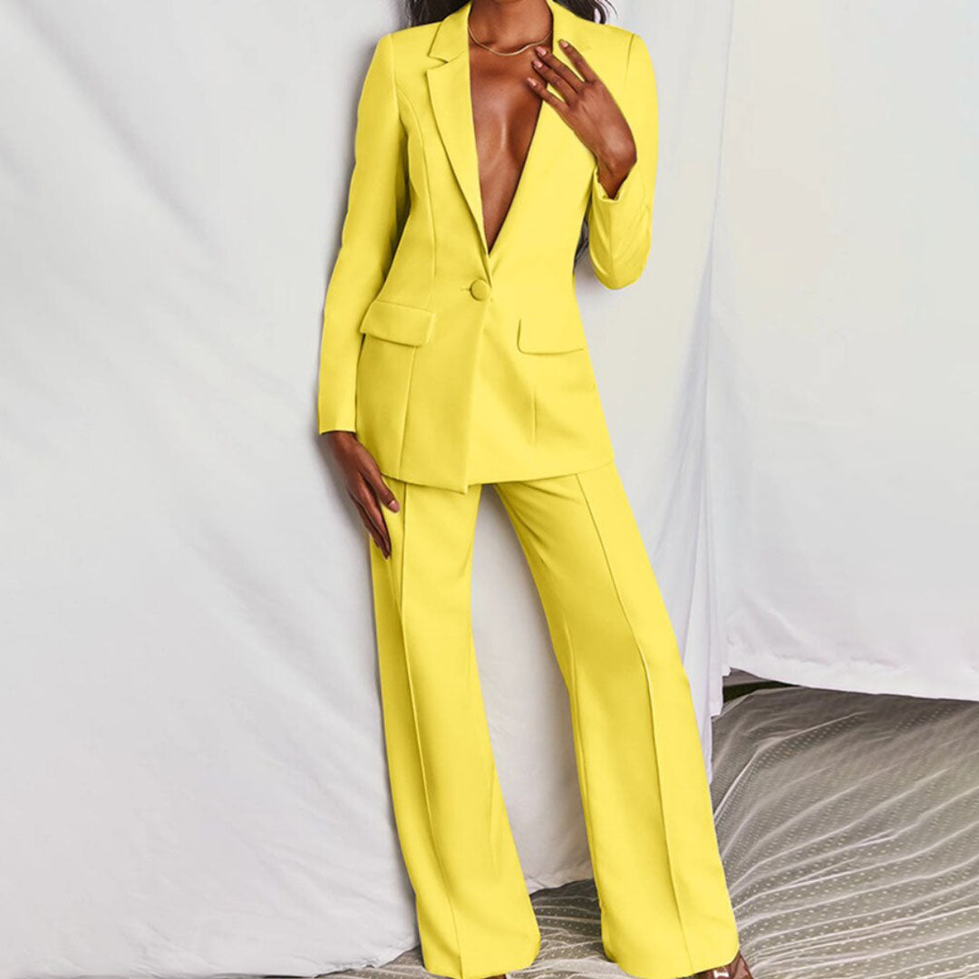 Elegant Blazer & Pants Set for Women
