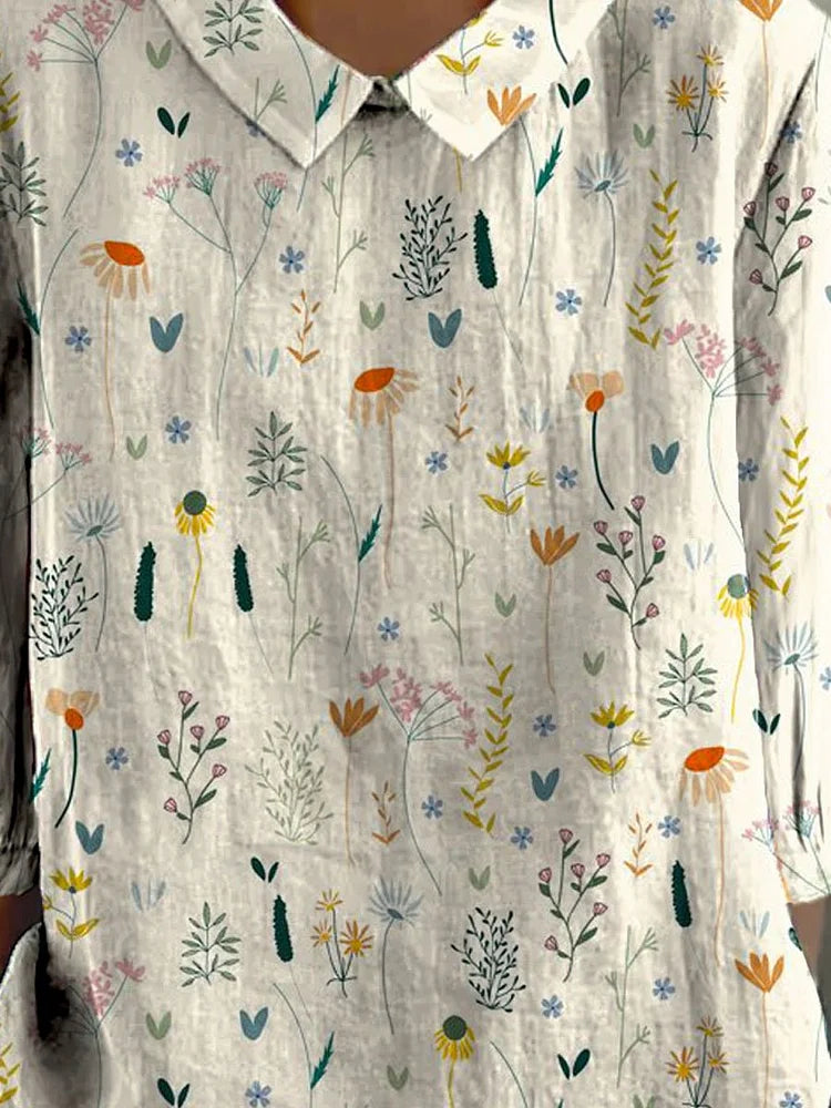 Cotton Wildflower Blouse for Women