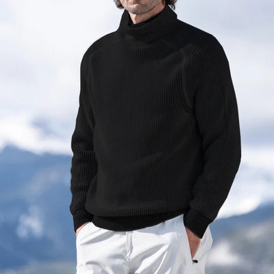 Warm Knitted Turtleneck Sweater for Men