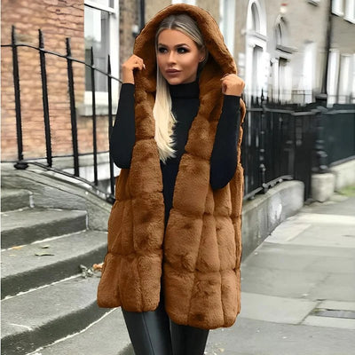 Winter Hoodie Vest for Women