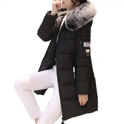 Windproof Cotton Winter Jacket for Women