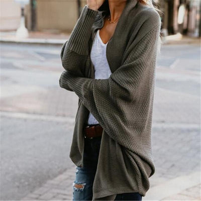 Stylish Batwing Knit Cardigan for Women