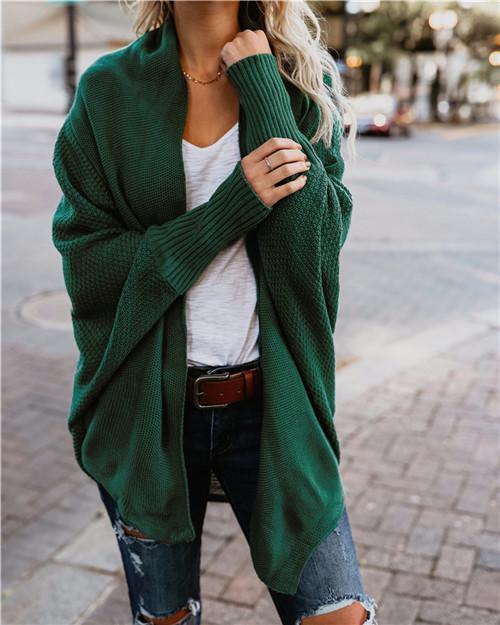 Stylish Batwing Knit Cardigan for Women