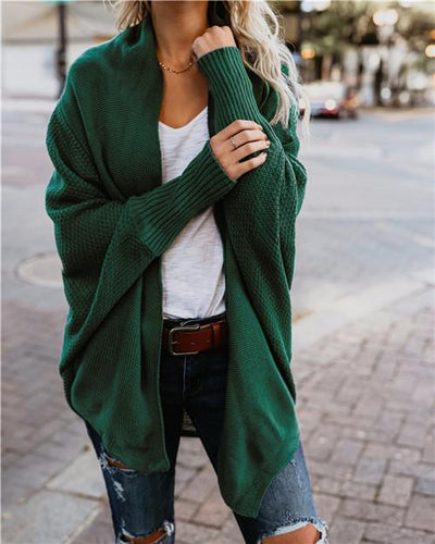 Stylish Batwing Knit Cardigan for Women