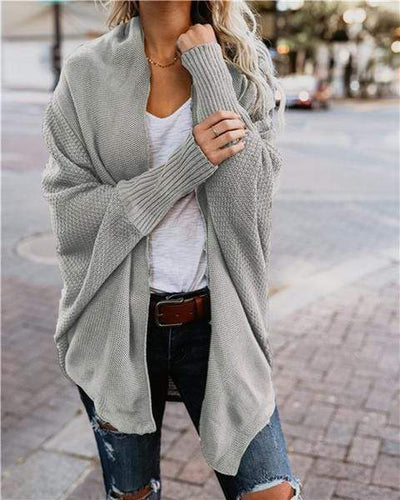 Stylish Batwing Knit Cardigan for Women