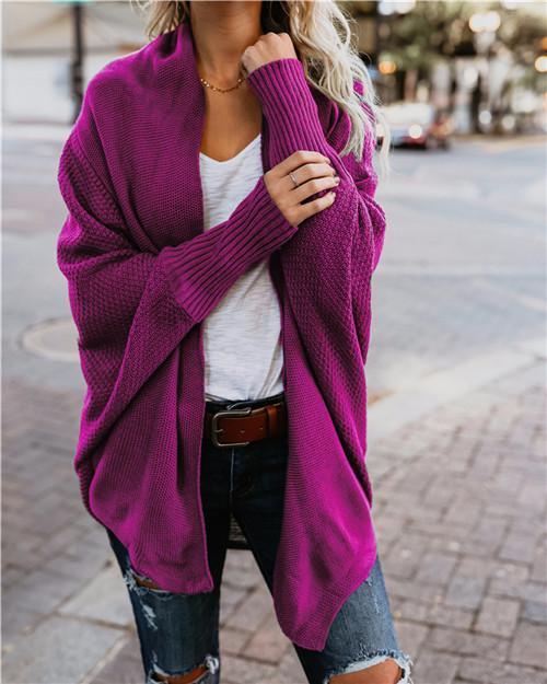 Stylish Batwing Knit Cardigan for Women