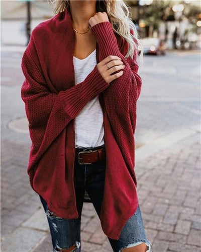 Stylish Batwing Knit Cardigan for Women