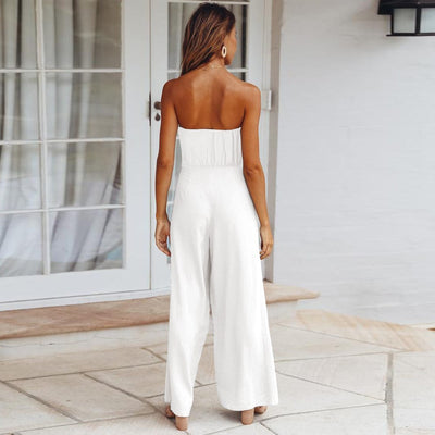 Bohemian Backless Jumpsuit Romper for Women