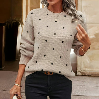 Elegant Dotted Sweater for Women