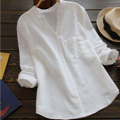 Casual Loose Cotton-Linen Shirt for Women