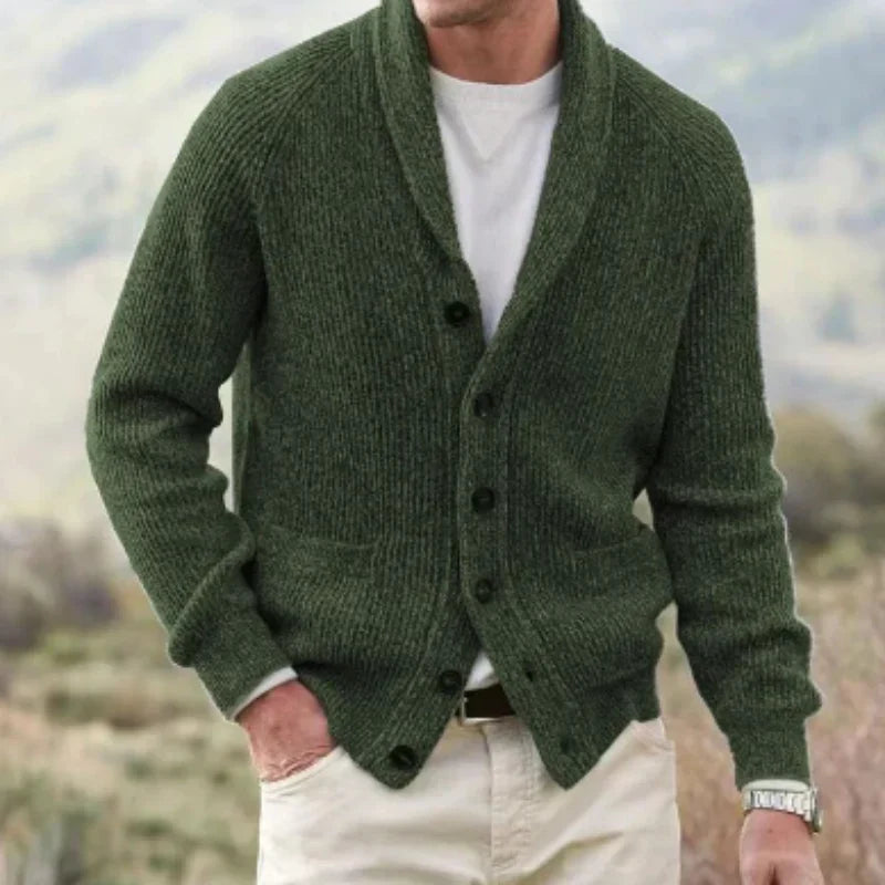 Vintage Cardigan with V-neck for Men