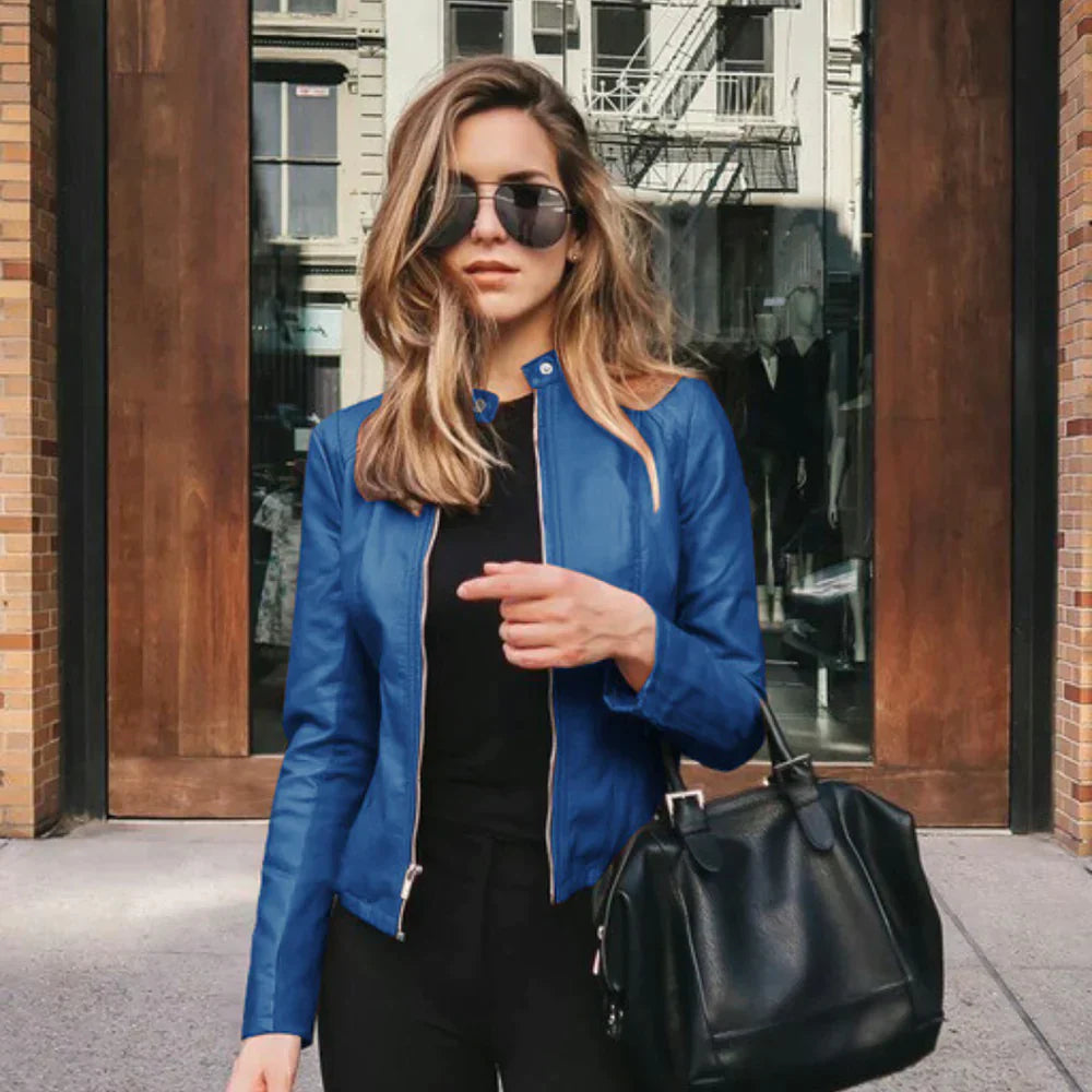 Elegant Leather Jacket for Women