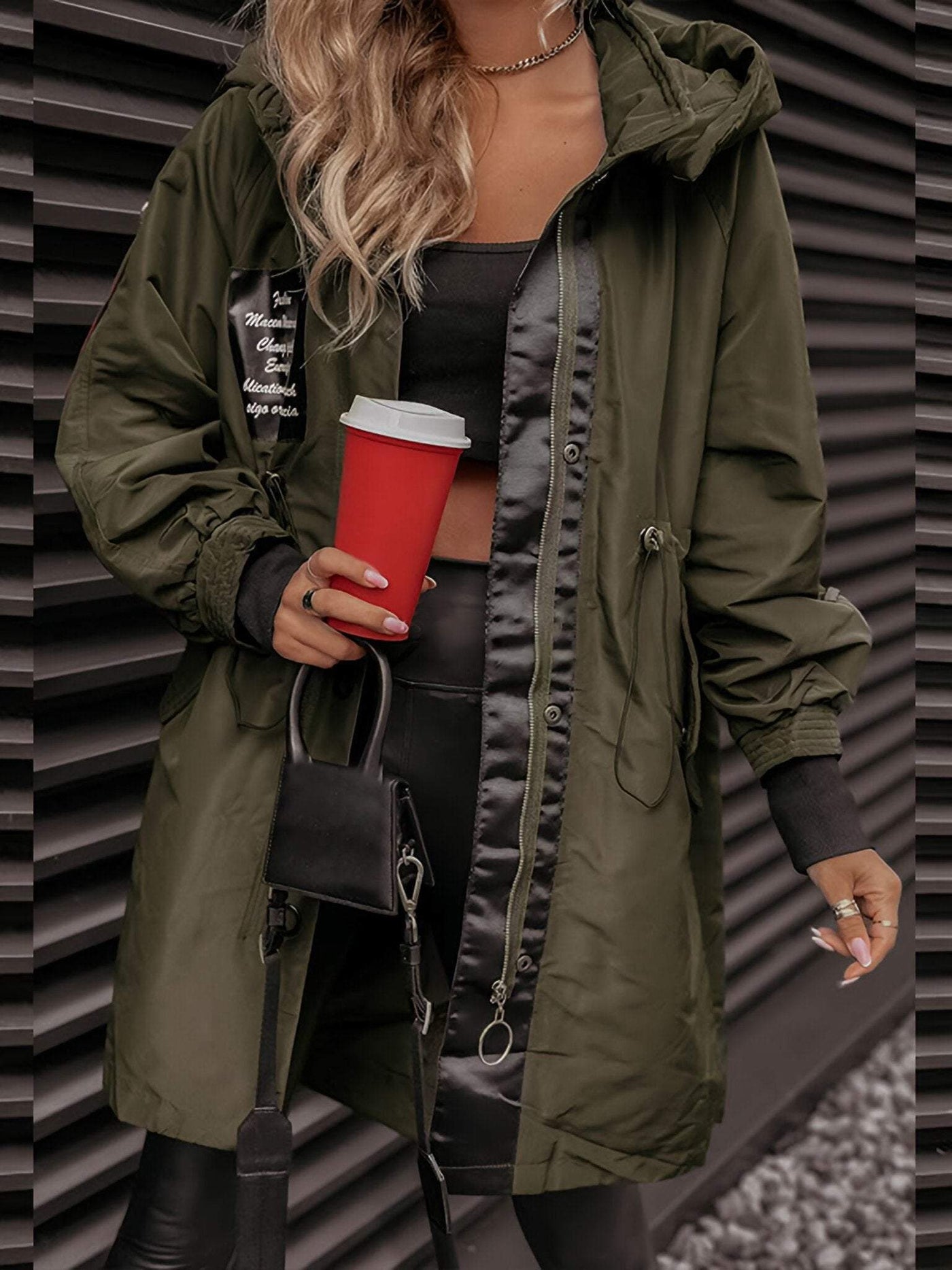 Women's Jacket with Long Sleeves and Hood