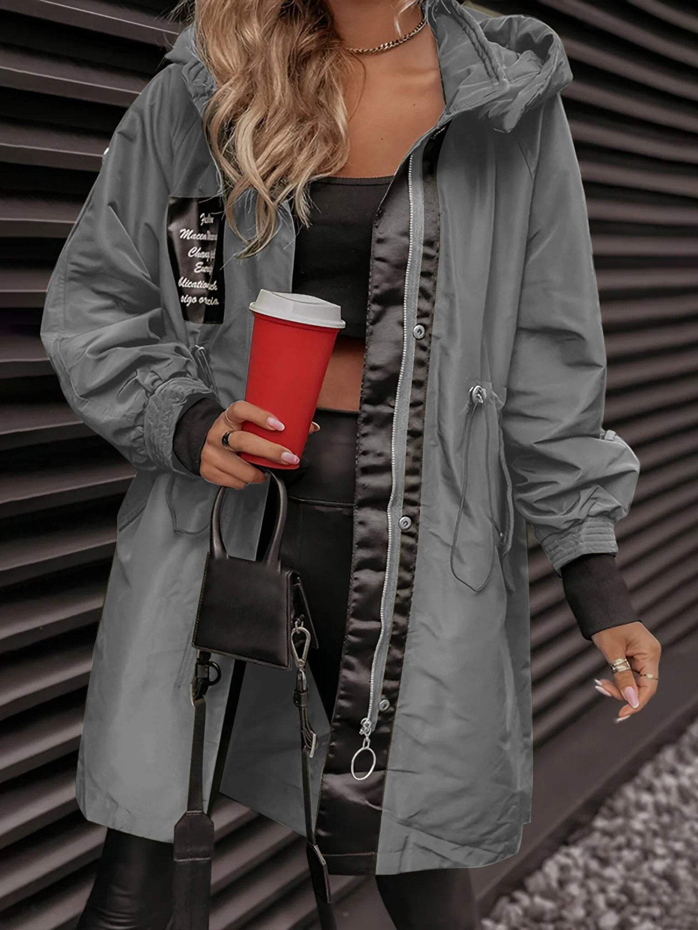 Women's Jacket with Long Sleeves and Hood