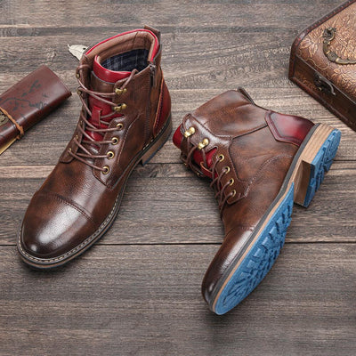 Handmade Leather Oxford Boots for Men