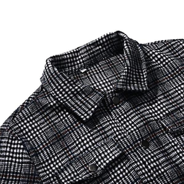 Warm Plaid Jacket for Men