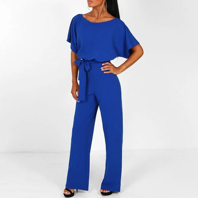 Elegant Tie-Belt Jumpsuit for Women